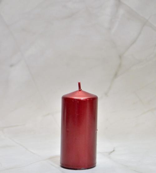 Bar Mumu Baton Mum Tekli 38 mm Çap 80 mm Uzunluk Varaklı Boya Kokusuz Silindir Mum – Parafin Wax 