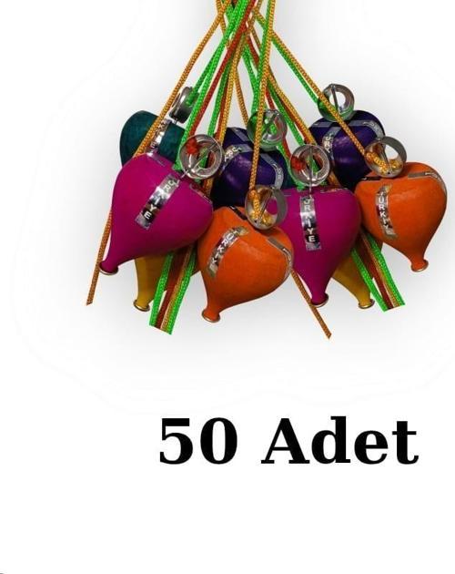 Renki Ağaç Topaç (50 Adet)