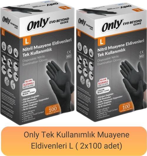 Evo Beyond Nitril Muayene Eldiveni L (100 adet x 2)