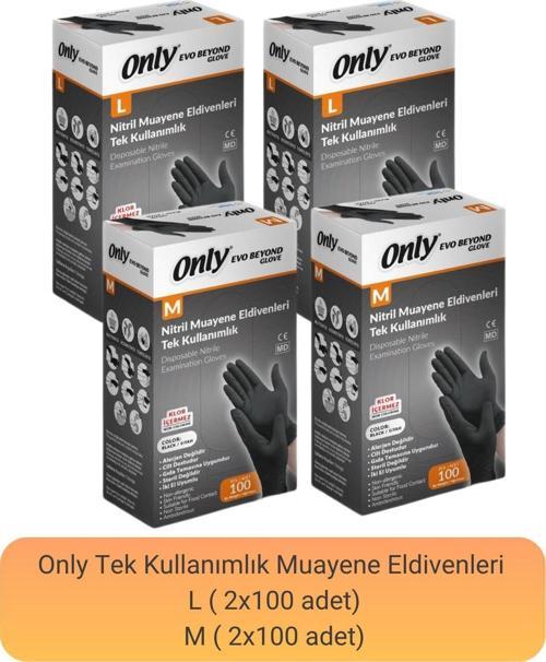 Evo Beyond Nitril Muayene Eldiveni M-L (100 adet x 4)