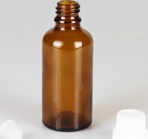 Amber Cam Şişe, İçten Damlalıklı Şişe 50ml