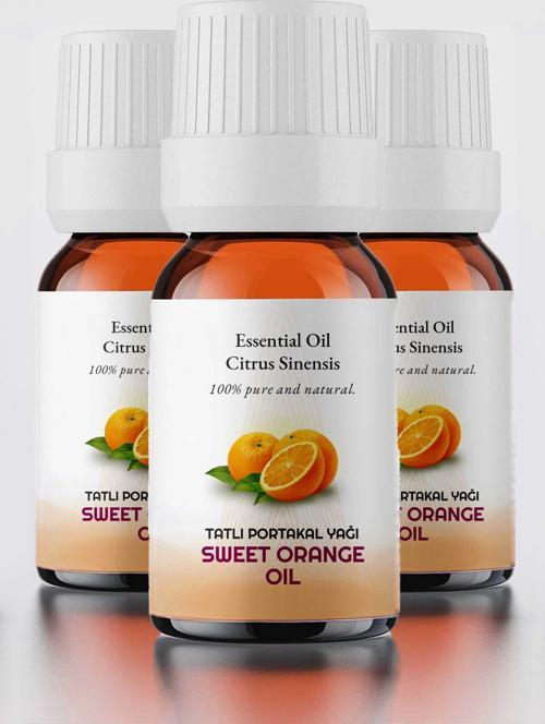 3 Adet Tatlı Portakal Uçucu Yağı 10 ml