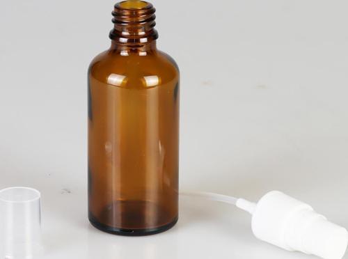 Amber Cam Şişe, Sprey Başlıklı Şişe 50ml