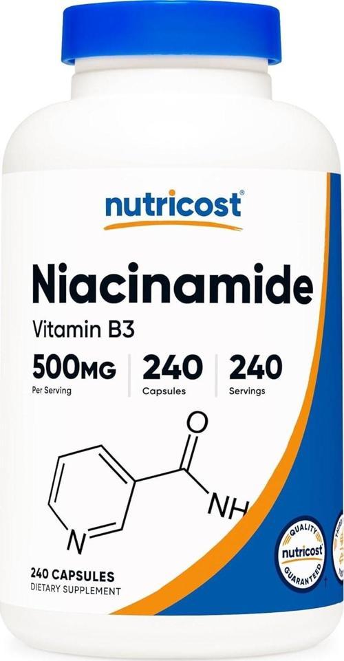 Niacinamid (Vitamin B3) 500mg 240 Kapsül