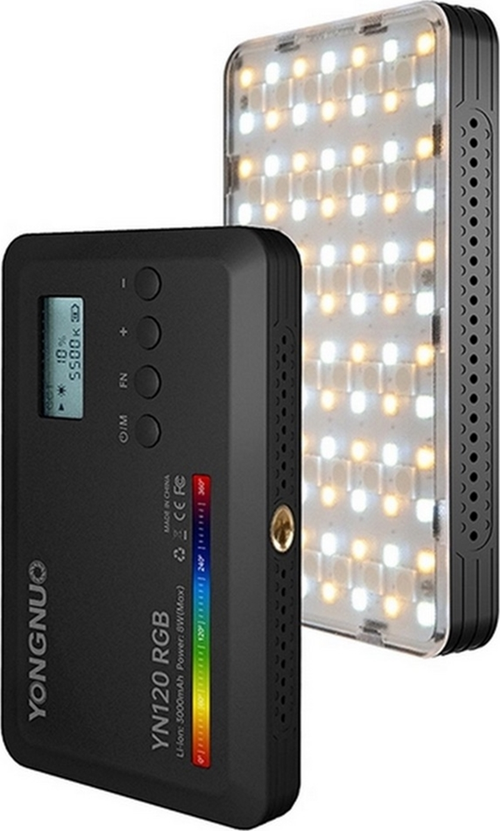 YN120 RGB 2500-9900K Dahili Bataryalı Mobil Vlog LED Işık