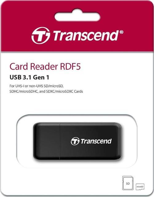 RDF5 USB 3.1 Gen1 SD/MicroSD Kart Okuyucu (Siyah)