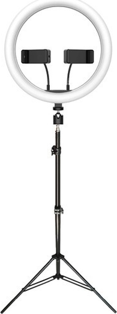 R68 12.5'' Çift Telefon Tutuculu Ring Light - Tiktok - Youtube - Kuaför - Makyaj - (Işık Ayağı He