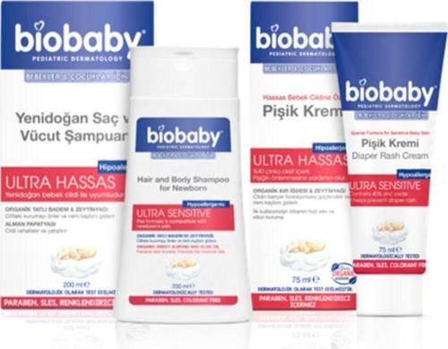 Bıobaby Yenidoğan Saç Ve Vücut Şampuanı 200 Ml+ Bıobaby Hassas Bebek Cildine Özel Pişik Kremi 75 Ml