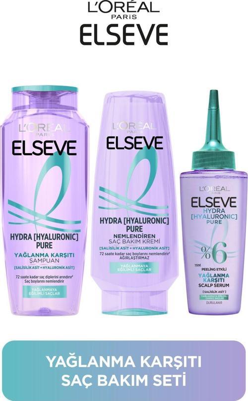 Hydra Pure Salisilik Asit İçeren Yağlanma Karşıtı Arındırıcı 3'Lü Bakım Seti