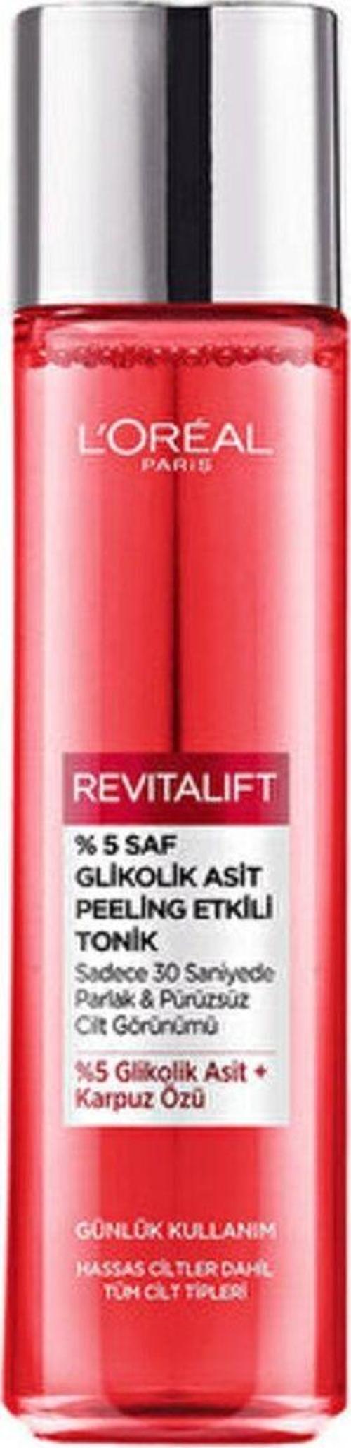 L'Oreal Paris Revitalift %5 Saf Glikolik Asit Peeling Etkili Tonik 180 Ml
