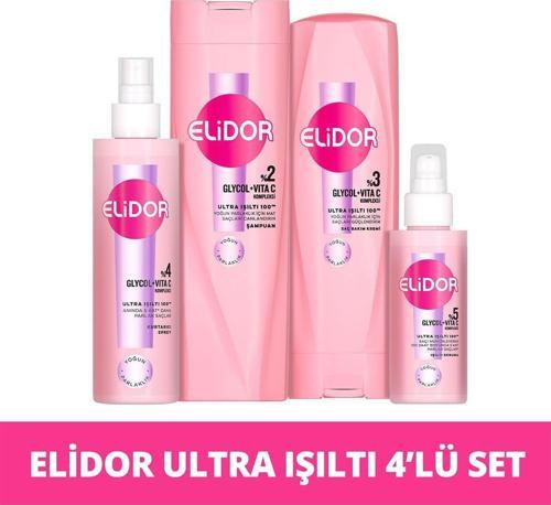 Ultra Işıltı Yoğun Parlaklık Saç Bakım Seti 4'Lü