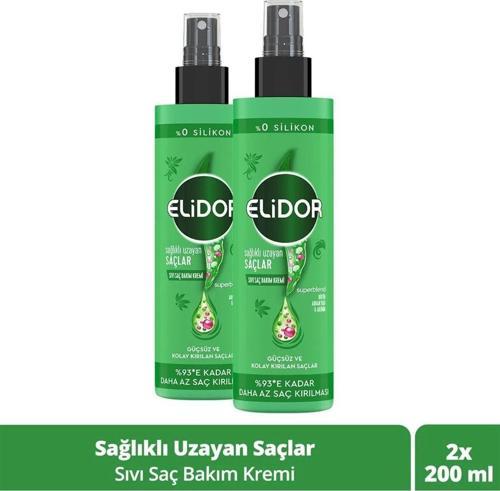Superblend Sıvı Saç Bakım Kremi Sağlıklı Uzayan Saçlar Biotin Argan Yağı Arjinin 200 Ml X2