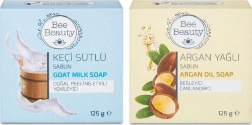 Keçi Sütlü Katı Sabun 125 Gr + Argan Yağlı Katı Sabun 125 Gr (2'Li Set)