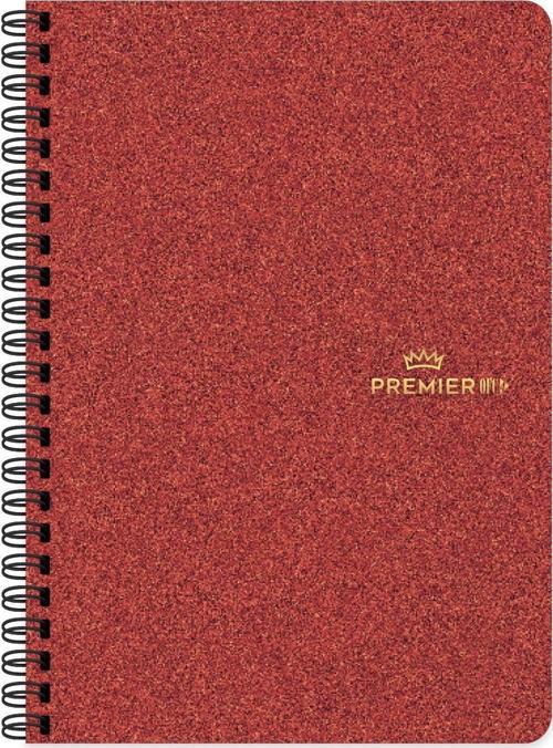 Keskin 17x24 Sert Kapak Ayraçlı Spiralli Premier Ofc4 Defter - Kırmızı