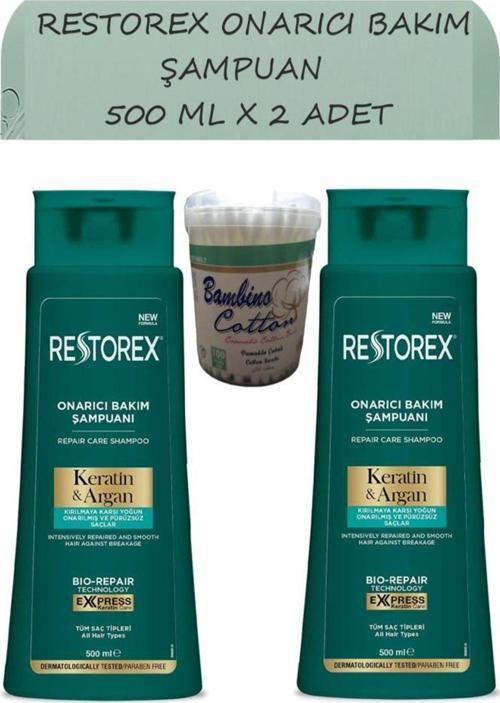 Keratin&Argan Onarıcı Şampuan 500Ml X 2 Adet