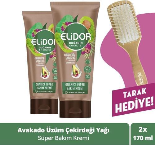 Doğanın Enerjisi Onarıcı Süper Saç Bakım Kremi Avokado Üzüm Çekirdeği Yağı 170 Ml X2 + Tarak