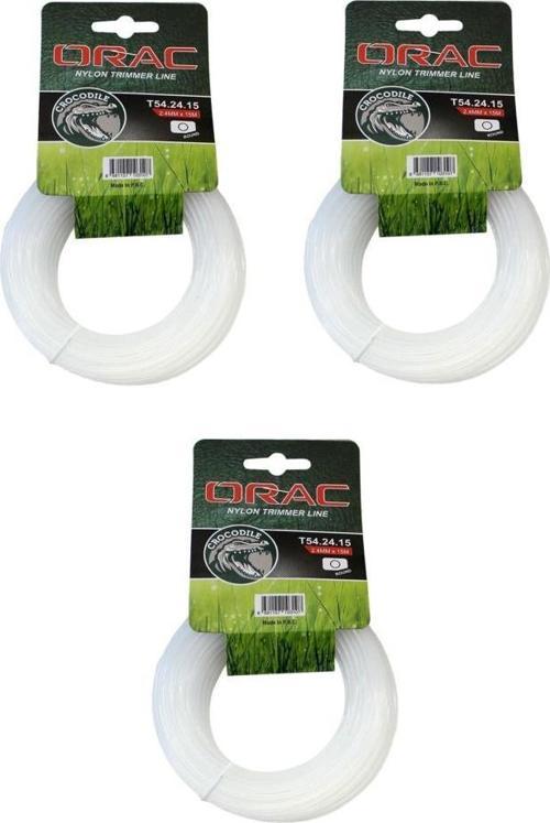 Misina Yuvarlak 2.4mm 15 m Crocodile Beyaz 3 Adet