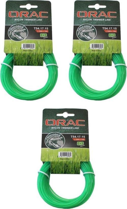 Misina Yuvarlak 1.7mm 15 m Crocodile Yeşil 3 Adet