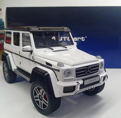 Dianomi AUTOART 1:18 ÖLÇEK MERCEDES BENZ G500 4X4_2 BEYAZ ( DİECAST MODEL)