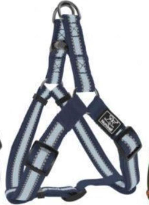 Reflektörlü Lacivert Küçük-Orta Irk Köpek Göğüs Tasması S-M (Göğüs: 40 Cm - 50 Cm)