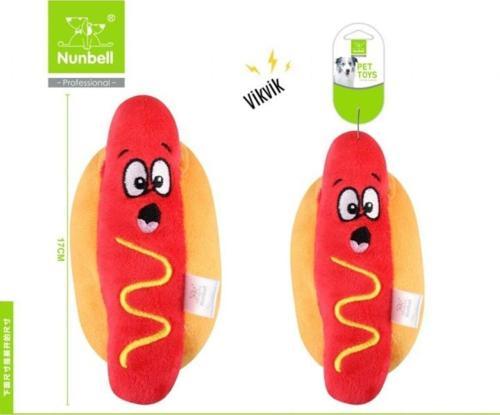 Sesli Sosisli Peluş Köpek Oyuncağı 17 Cm