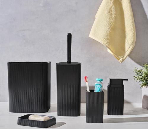 5 Parça Banyo Seti Siyah