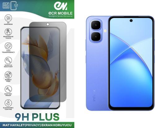 Infinix Smart 10 ile Uyumlu Ekran Koruyucu 9H Esnek Nano Kırılmayan MAT HAYALET(Privacy)