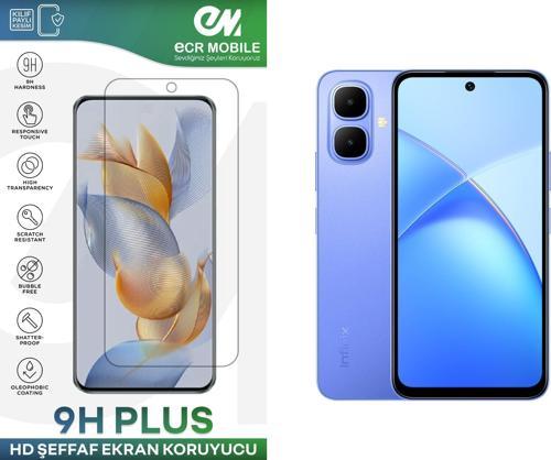 Infinix Smart 10 ile Uyumlu Ekran Koruyucu 9H Esnek Nano Cam Şeffaf