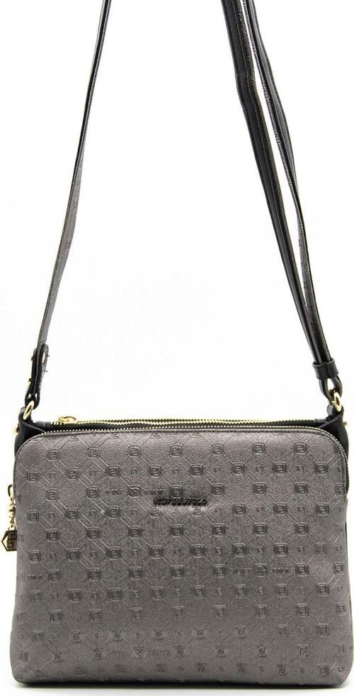 Kadın Çapraz Çanta 850-38879 SİLVER POLO ÇAPRAZ BAYAN ÇANTASI M46 PLATİN-MAT SİYAH