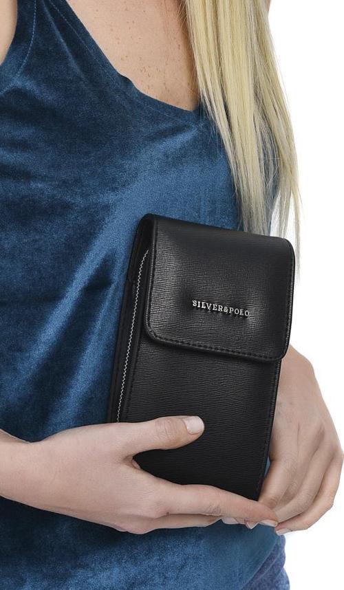 Kadın Cüzdan & Kartlık 889-18518 SILVER POLO  M105 SİYAH-NİX SİYAH