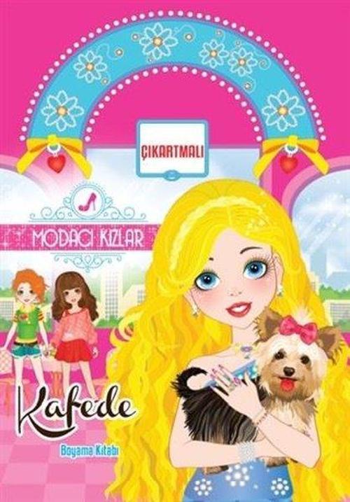 Modacı Kızlar Kafede Boyama Kitabı