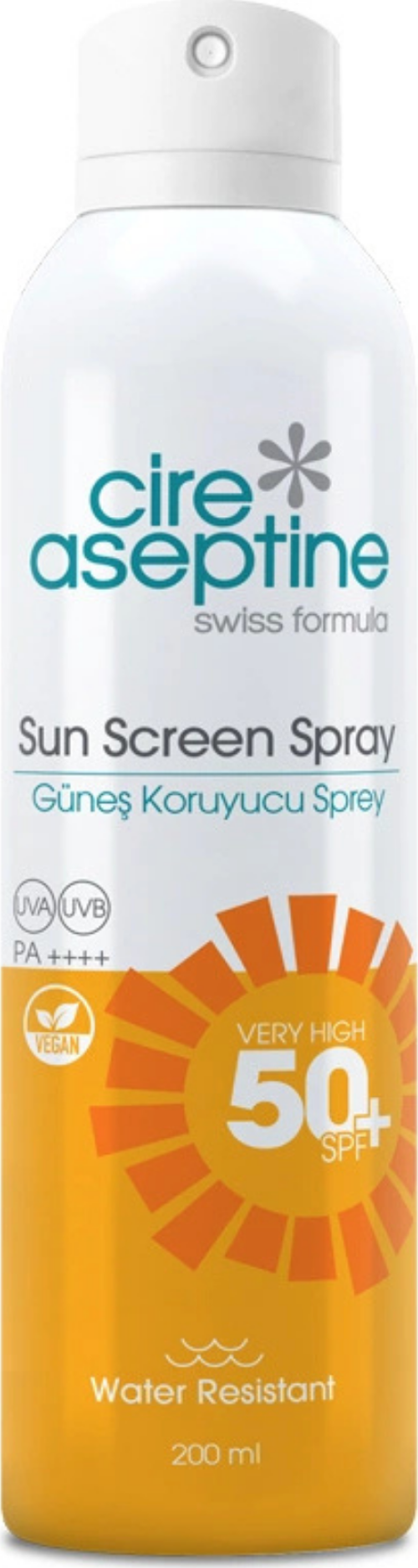 Şeffaf Güneş Koruyucu Aerosol Sprey SPF 50 – Suya Dayanıklı, Yağsız Formül, 200 ml