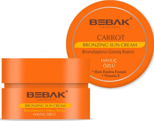 Havuç Özlü Güneş Bakım Kremi – Doğal Bronzluk Destekleyici, 100 ml