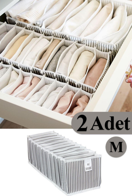 2 Adet Akordiyon Çekmece Ve Dolap Içi Düzenleyici Organizeri Medium