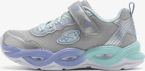 Kız Çocuk Sneaker ( Günlük) 303717L SMLT Skechers TWISTY GLOW Silver/Multi
