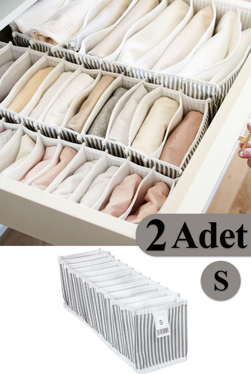 2 Adet Akordiyon Çekmece Ve Dolap Içi Düzenleyici Organizeri Small