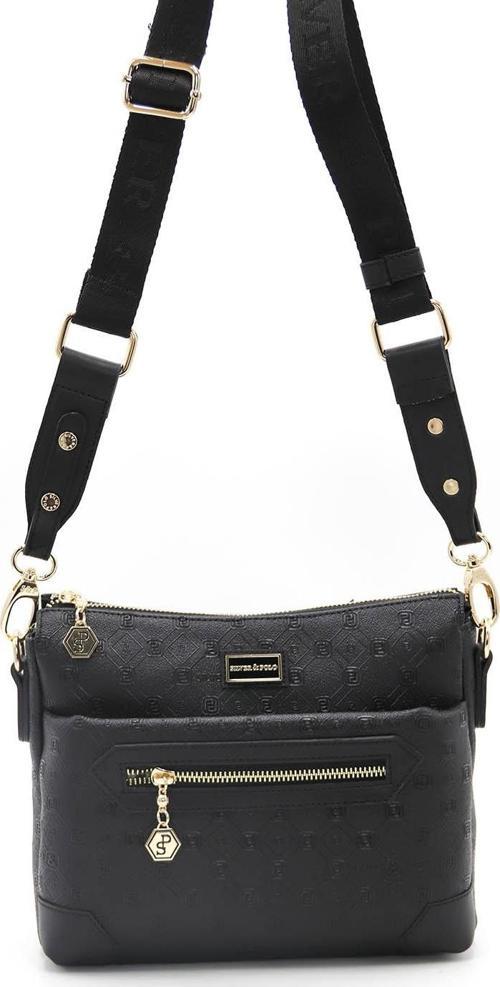 Kadın Çapraz Çanta 1110-43080 Silver Polo  M46 Siyah -Mat Siyah