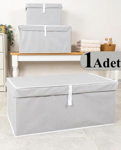 Çok Amaçlı Düzenleyici Kutu Mega Plus Gri 70X40X30Cm
