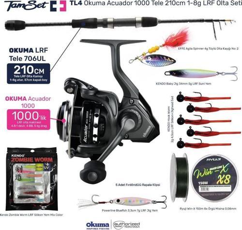 Okuma Acuador 1000 Tele 706UL 210cm LRF Olta Seti TL4