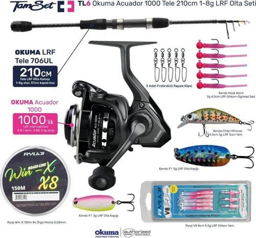 Okuma Acuador 1000 Tele 706UL 210cm LRF Olta Seti TL6