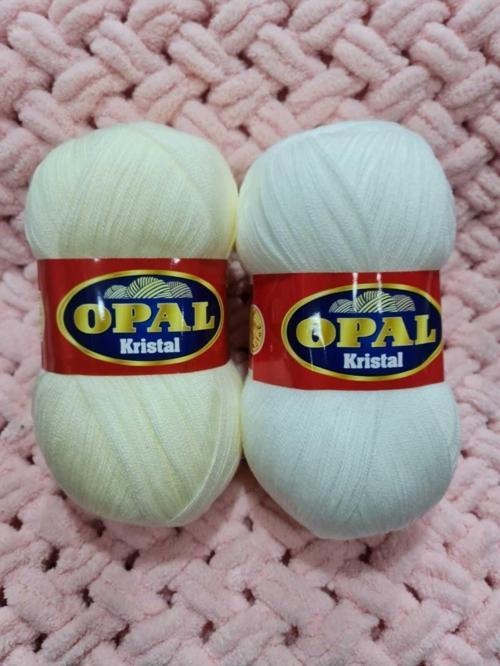 2 Adet 100 G Krem Ve Beyaz 475 Metre Lif Ipliği.Tığ Numarası (4 No.1.60 Mm) Dir