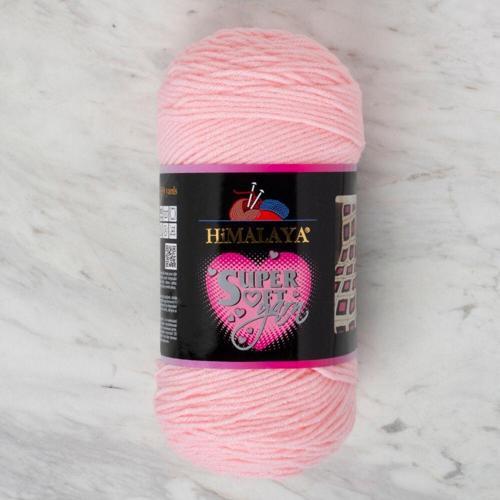 Süper Soft Yarn Bebe Pembe El Örgü Ipi -80832