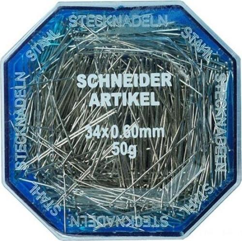 Schneıder Artıkel Toplu Iğne 50 Gr. 34 No. Alman Malı Çelik - Ince Uçlu Toplu Iğne 50 Gr.