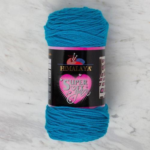 Süper Soft Yarn 200 Gr Mavi El Örgü Ipi - 80834