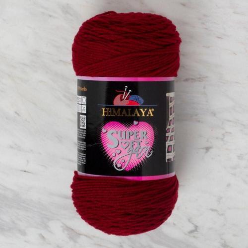 Süper Soft Yarn 200 Gr Koyu Kırmızı El Örgü Ipi - 80849