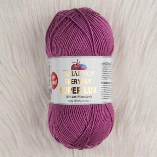 Koyu Eflatun Everyday Süperlux El Örgü Ipi 5'Li Paket