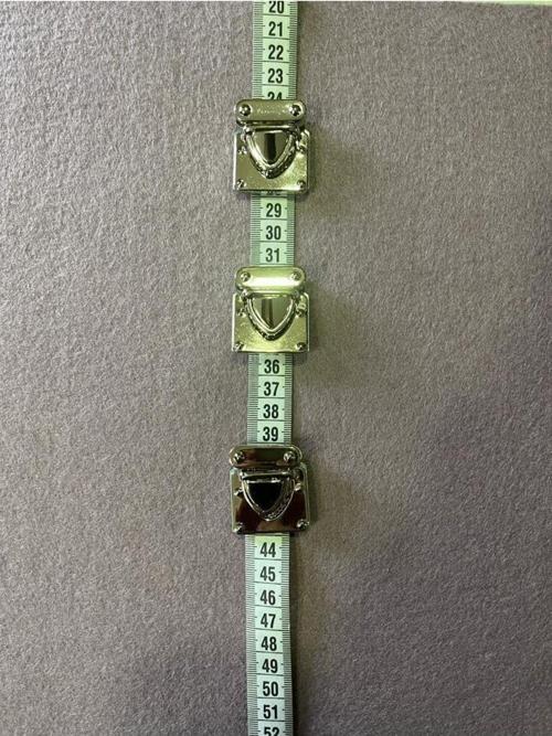 Paslanmaz Ve Solmaz Metal Çanta Kilidi En 3 Cm Boy 3 Cm (3 Adet)