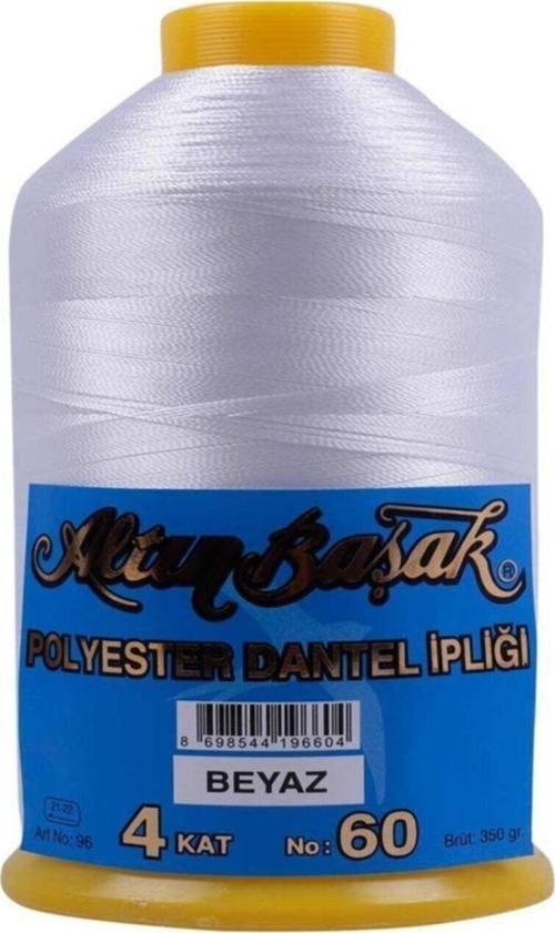 Altın Başak Polyester Dantel Ipliği 4 Kat 350 Gr Beyaz 60 Numara (1 Adet)