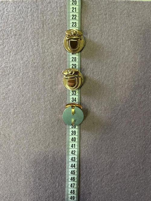 Paslanmaz Ve Solmaz Metal Çanta Kilidi En 2,5 Cm Boy 2,5 Cm (3 Adet)