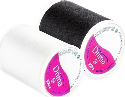 Dayanıklı Ve Kaliteli Beyaz Ve Siyah 2Li Dikiş Ipliği 900 Metre %100 Polyester